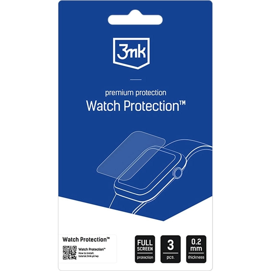 Schutzfolie für Google Pixel Watch 4 45mm, 3mk Watch Protection ARC, 3 Stück
