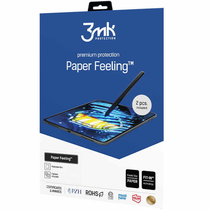 Bildschirmfolie für Lenovo Tab P12 12,7", 3mk Paper Feeling, 2 stück
