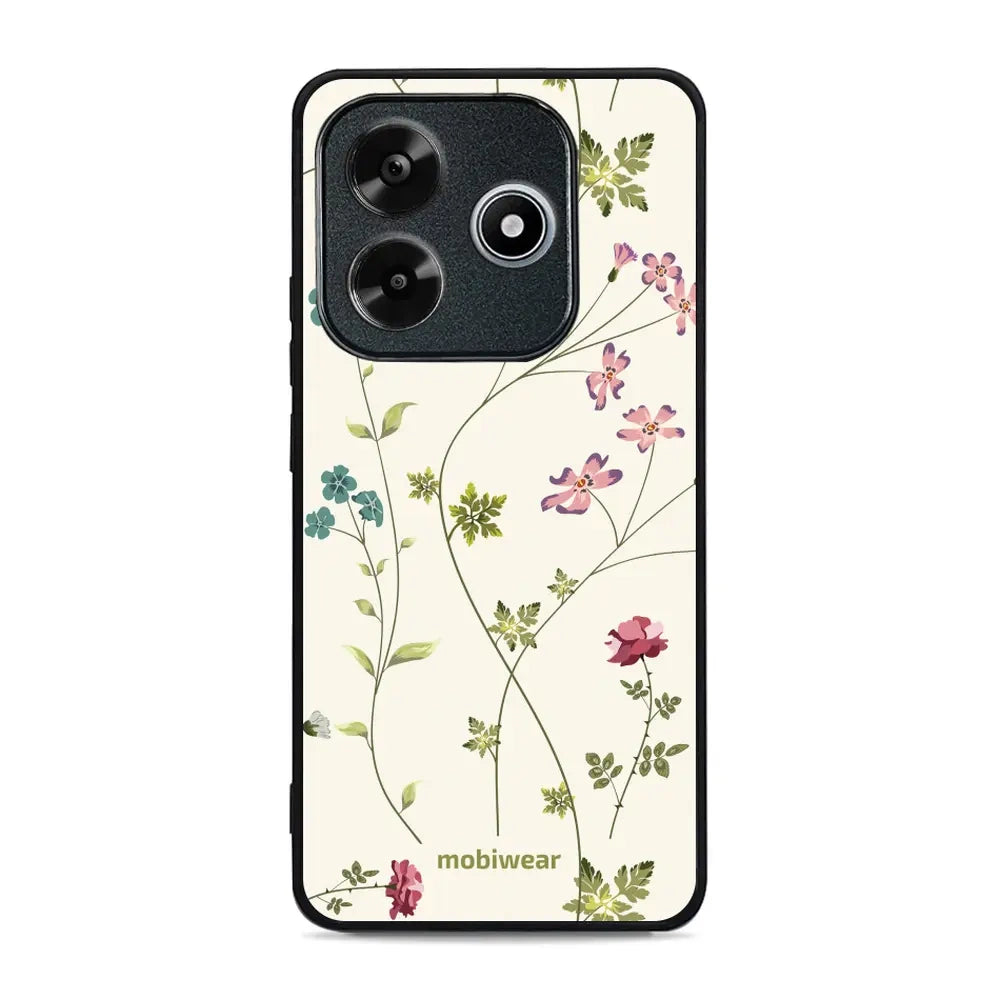 Handyhülle für Xiaomi Redmi Note 14 5G, Mobiwear Glossy Case, Idyllische Blüte
