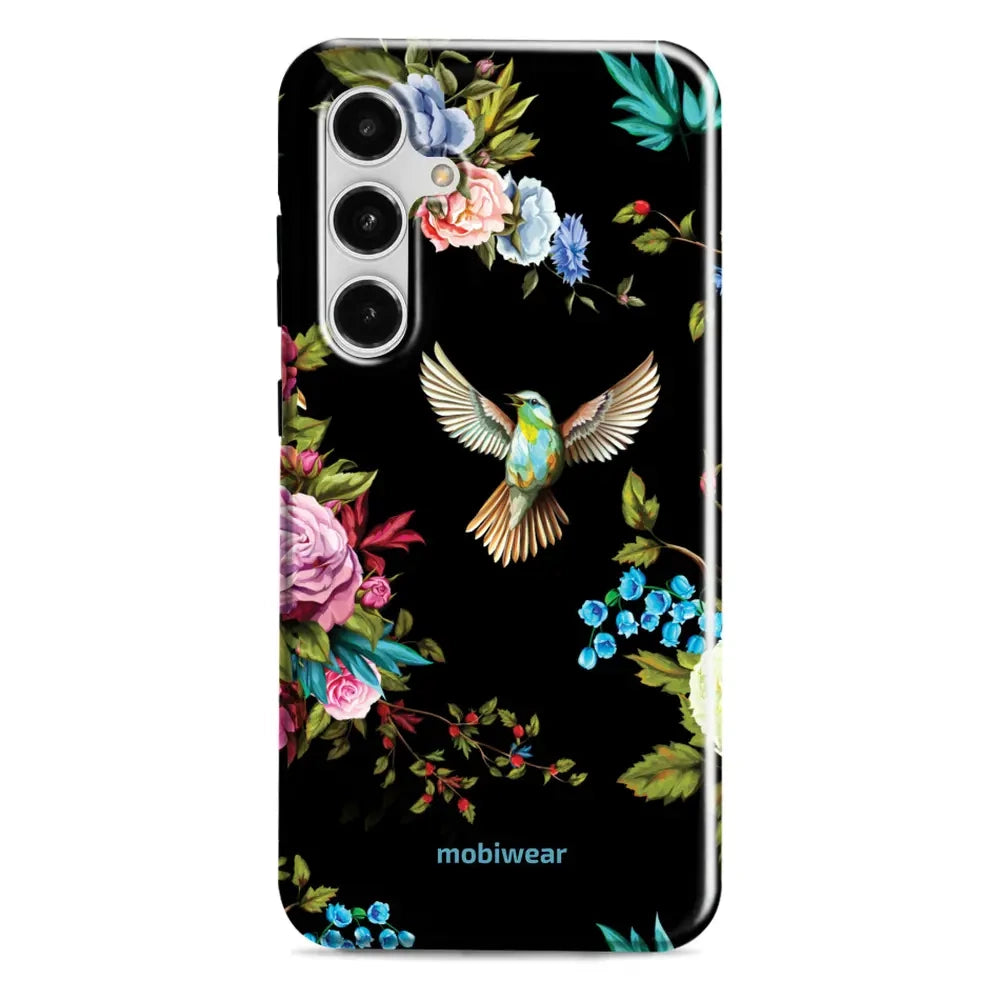 Handyhülle für Galaxy S24 FE, Mobiwear Elite Pro, Nachtkolibri
