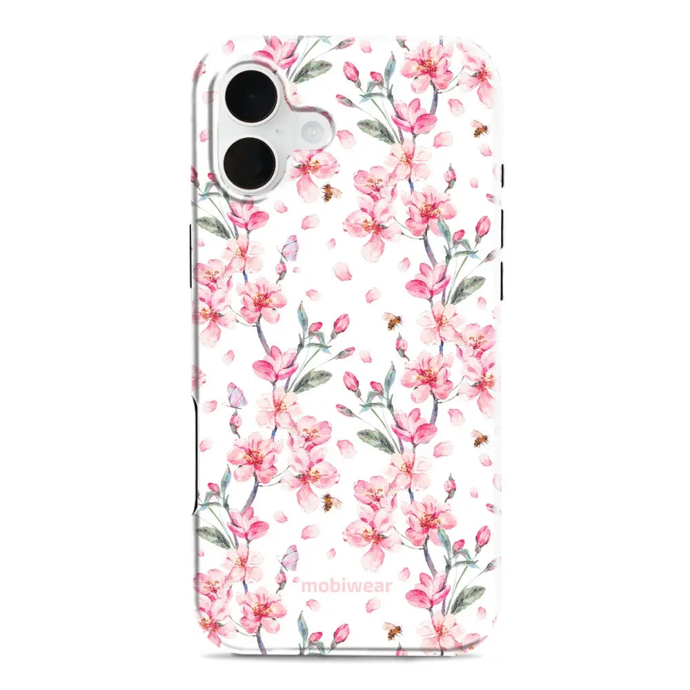 Handyhülle für iPhone 16 Plus, Mobiwear Elite Pro, Japanischer Blumenstrauß