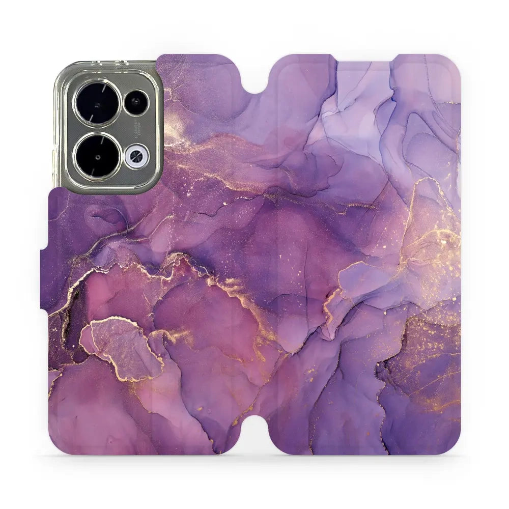 Handyhülle mit klappe für Oppo Reno13, Mobiwear Book, Violett