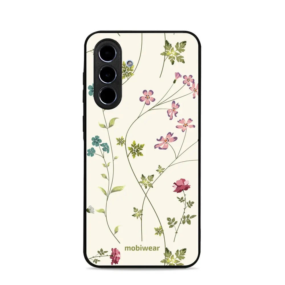 Handyhülle für Galaxy A56 5G, Mobiwear Glossy Case, Idyllische Blüte
