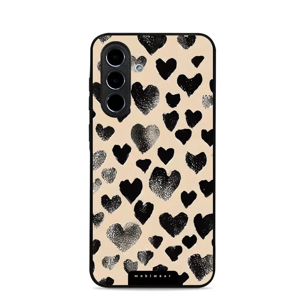 Handyhülle für Galaxy A56 5G, Mobiwear Glossy Case, Beige Liebe