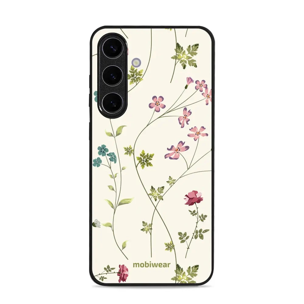 Handyhülle für Galaxy S25 Plus, Mobiwear Glossy Case, Idyllische Blüte