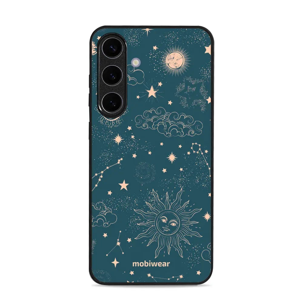 Handyhülle für Galaxy S25 Plus, Mobiwear Glossy Case, Astraler Staub