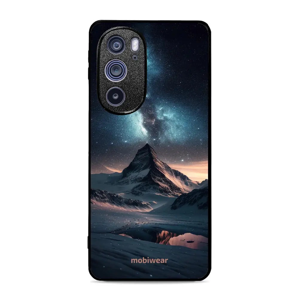 Handyhülle für Motorola Edge 30 Pro, Mobiwear Glossy Case, Nachtberg