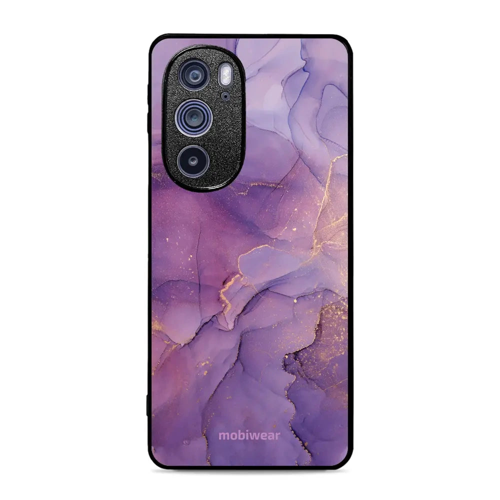 Handyhülle für Motorola Edge 30 Pro, Mobiwear Glossy Case, Violett