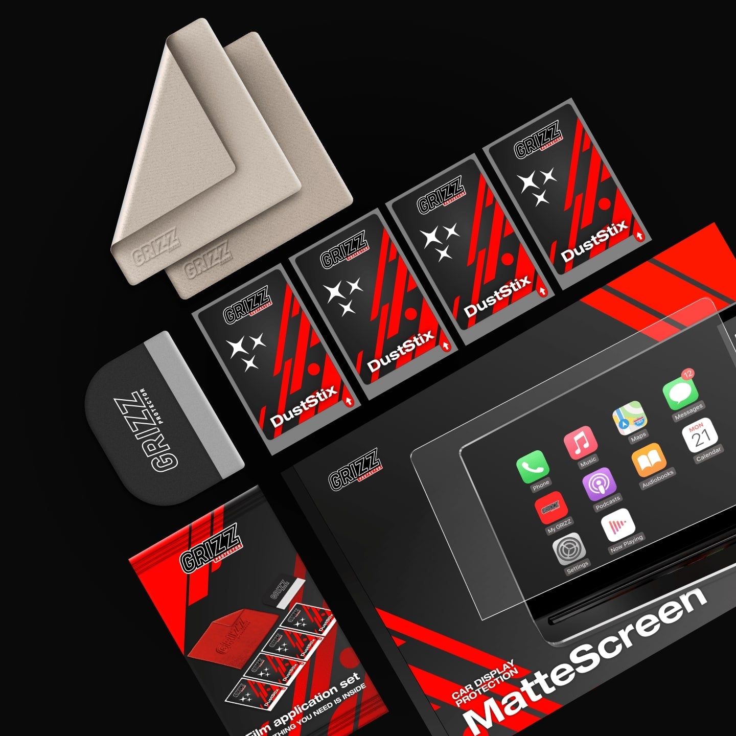 Matte Autodisplayfolie für Scania R Virtual Cockpit (2024-2025), Grizz Protector