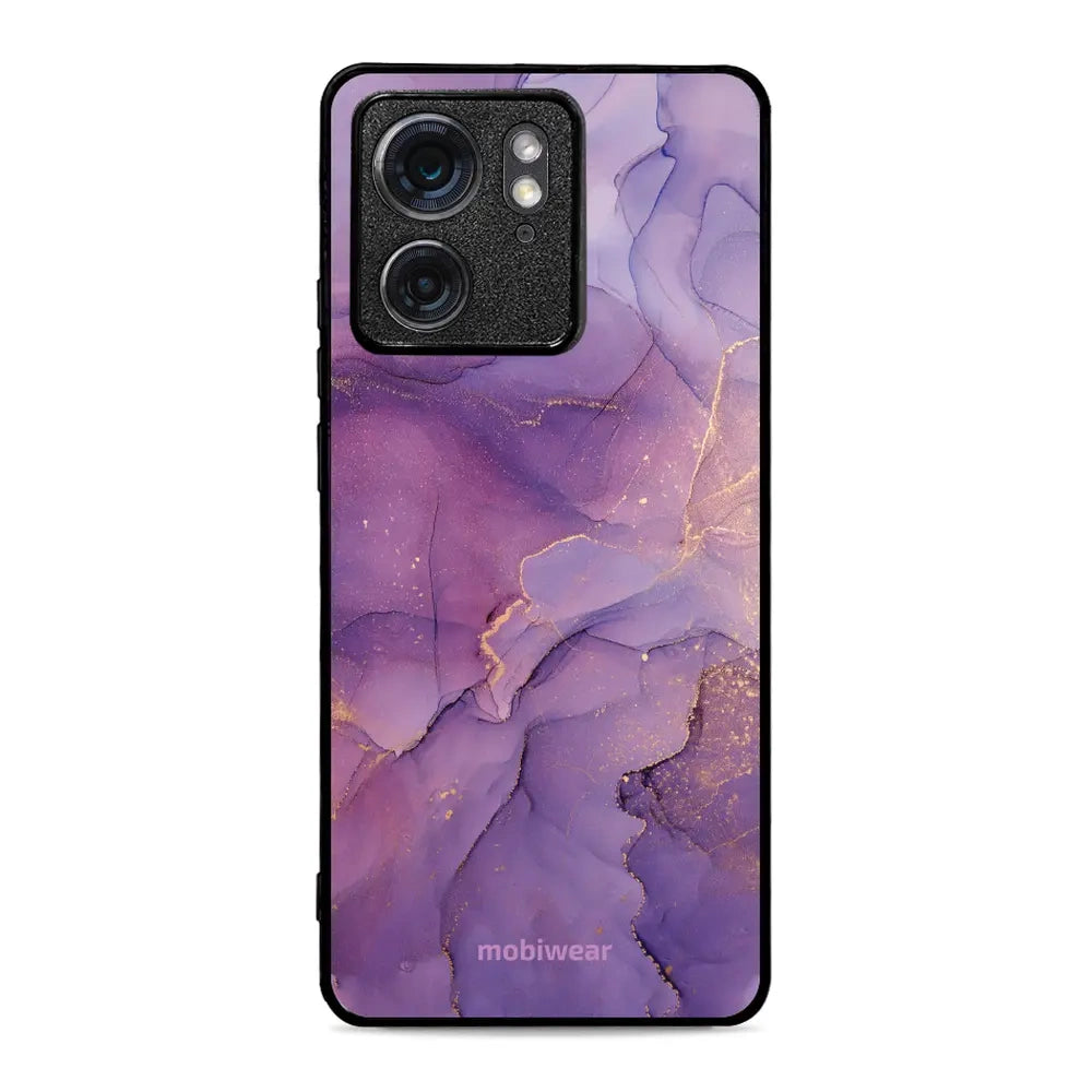 Handyhülle für Motorola Edge 40, Mobiwear Glossy Case, Violett