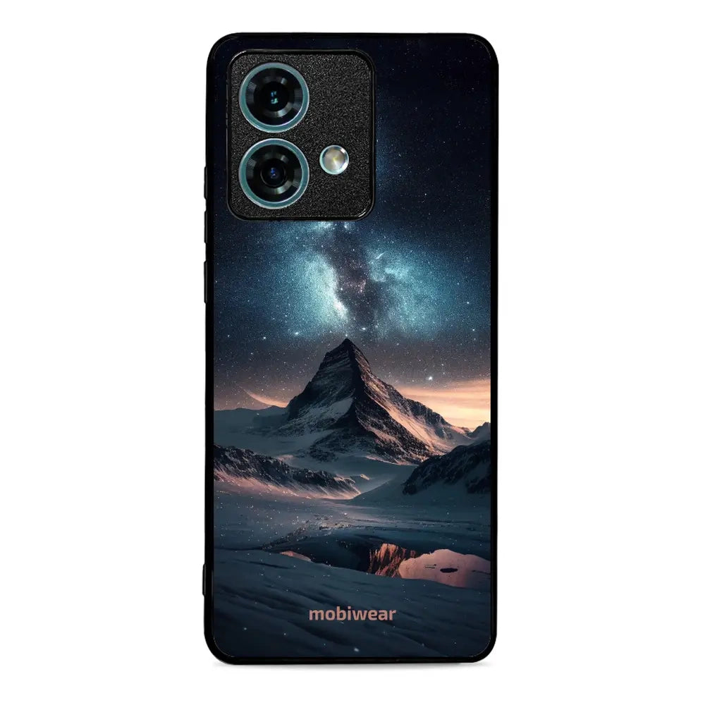 Handyhülle für Motorola Edge 40 Neo, Mobiwear Glossy Case, Nachtberg