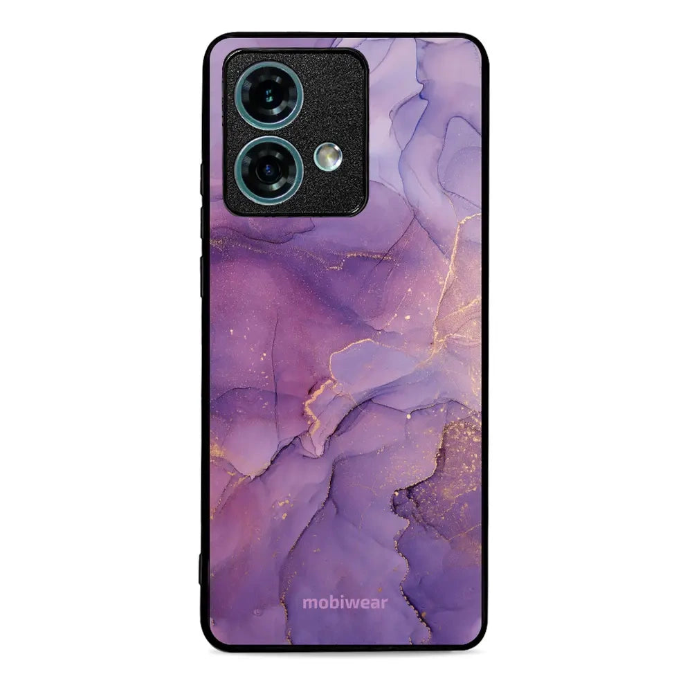 Handyhülle für Motorola Edge 40 Neo, Mobiwear Glossy Case, Violett