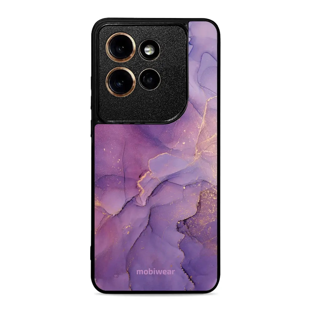 Handyhülle für Motorola Edge 50 Neo, Mobiwear Glossy Case, Violett