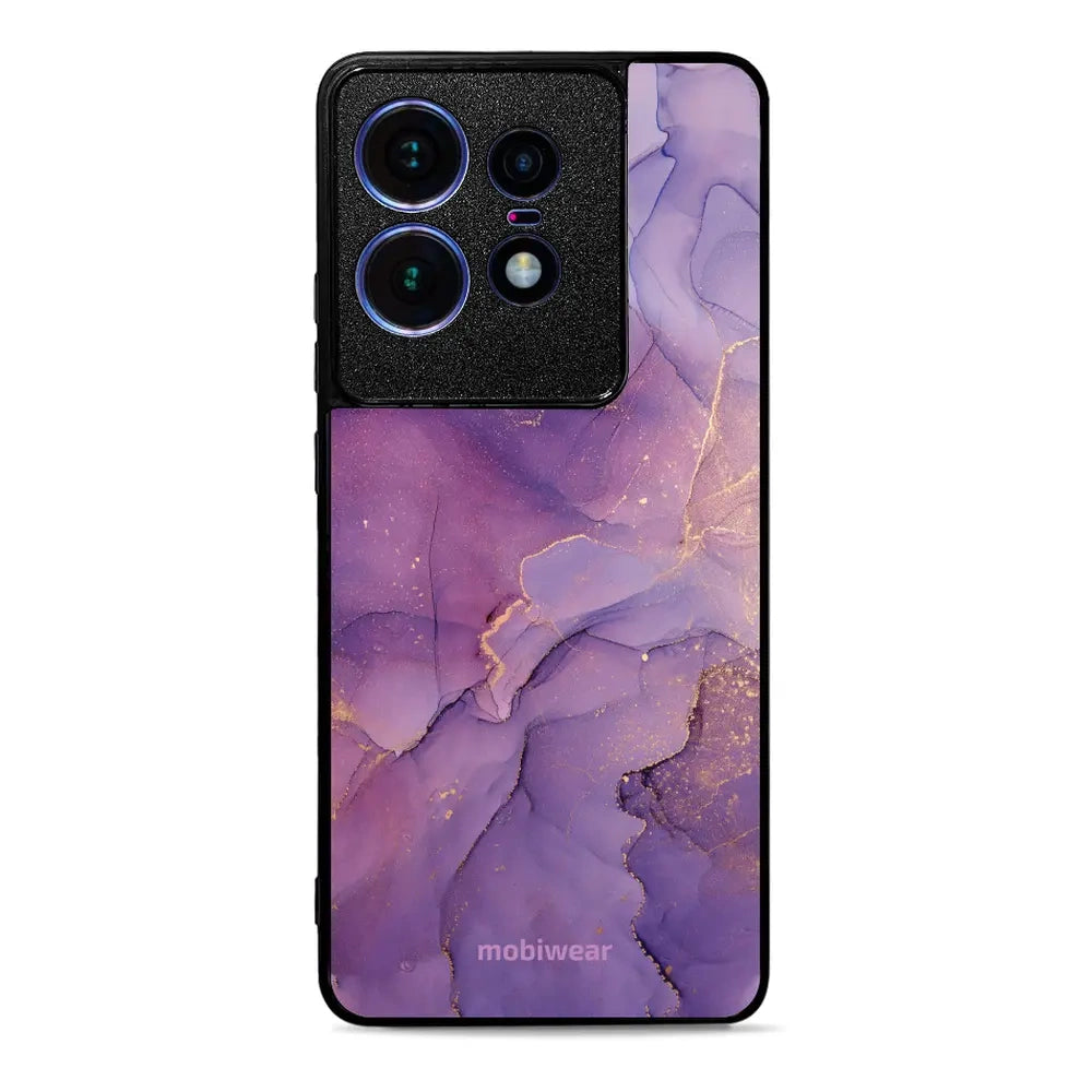 Handyhülle für Motorola Edge 50 Pro, Mobiwear Glossy Case, Violett