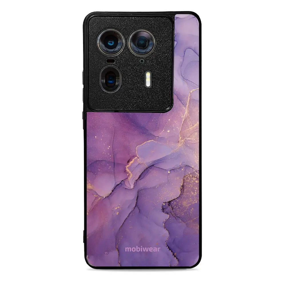 Handyhülle für Motorola Edge 50 Ultra, Mobiwear Glossy Case, Violett