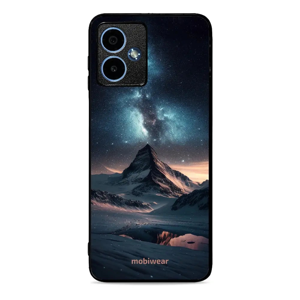Handyhülle für Motorola Moto G14, Mobiwear Glossy Case, Nachtberg
