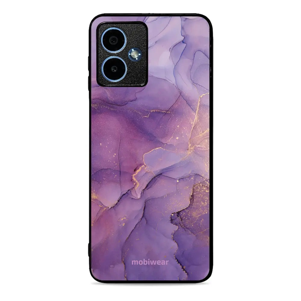 Handyhülle für Motorola Moto G14, Mobiwear Glossy Case, Violett