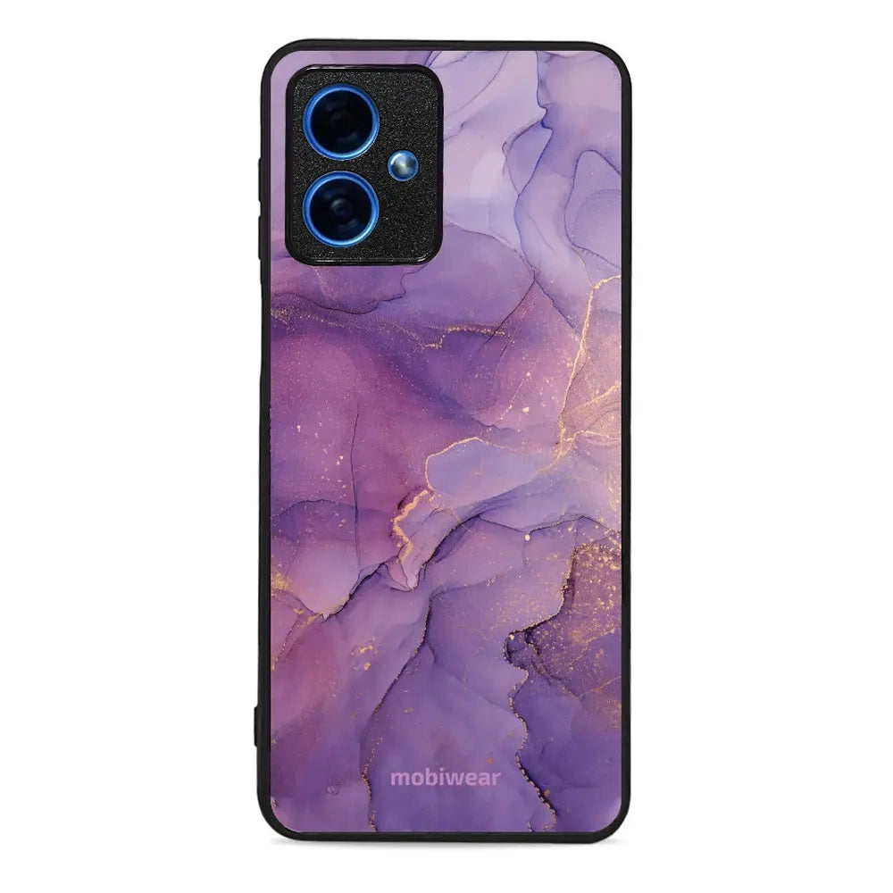 Handyhülle für Motorola Moto G54 5G, Mobiwear Glossy Case, Violett