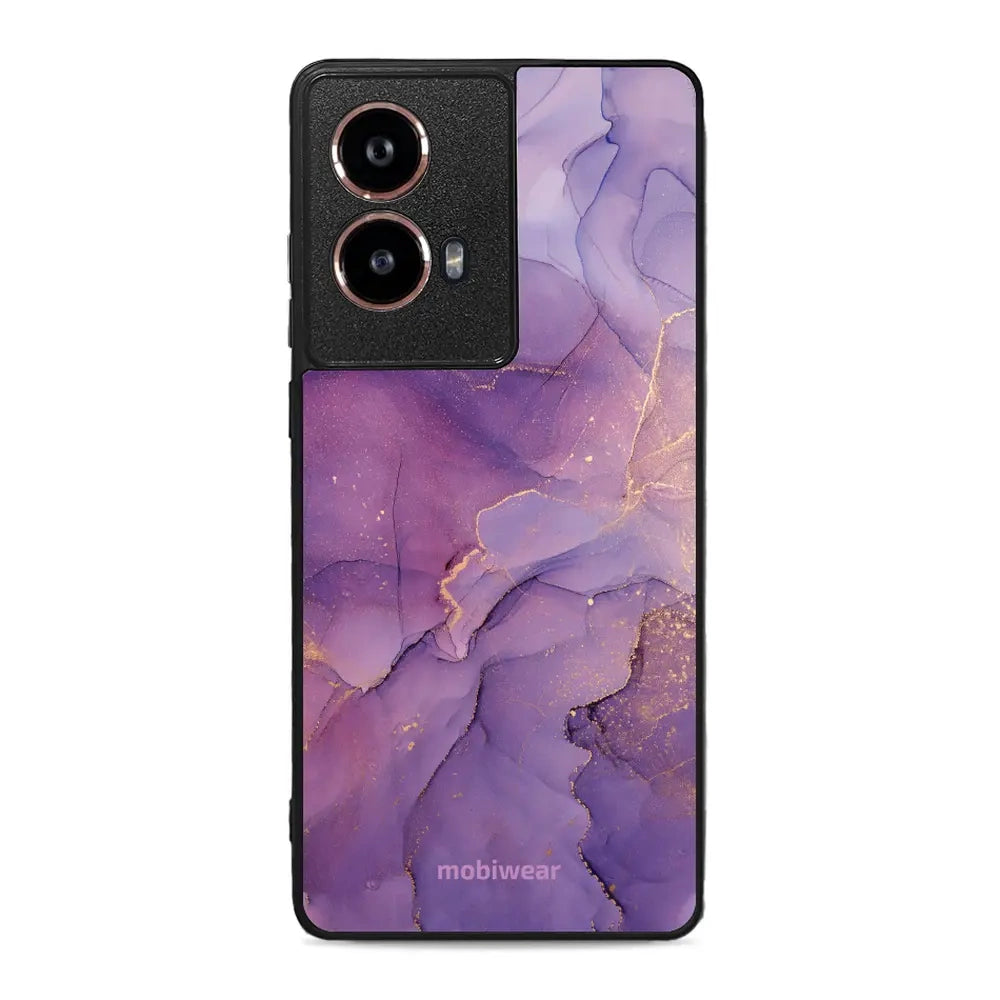 Handyhülle für Motorola Moto G85 5G, Mobiwear Glossy Case, Violett
