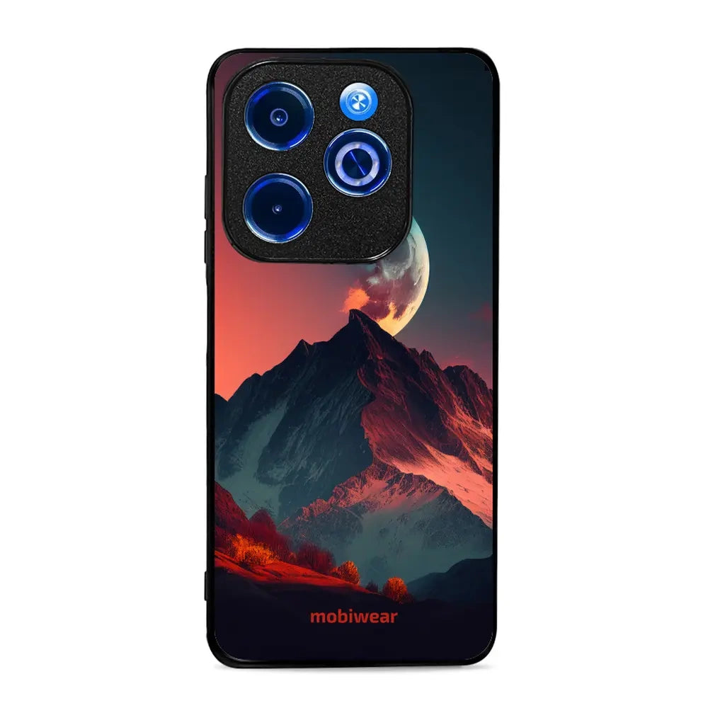 Handyhülle für Infinix Hot 40i, Mobiwear Glossy Case, Gebirgsdämmerung