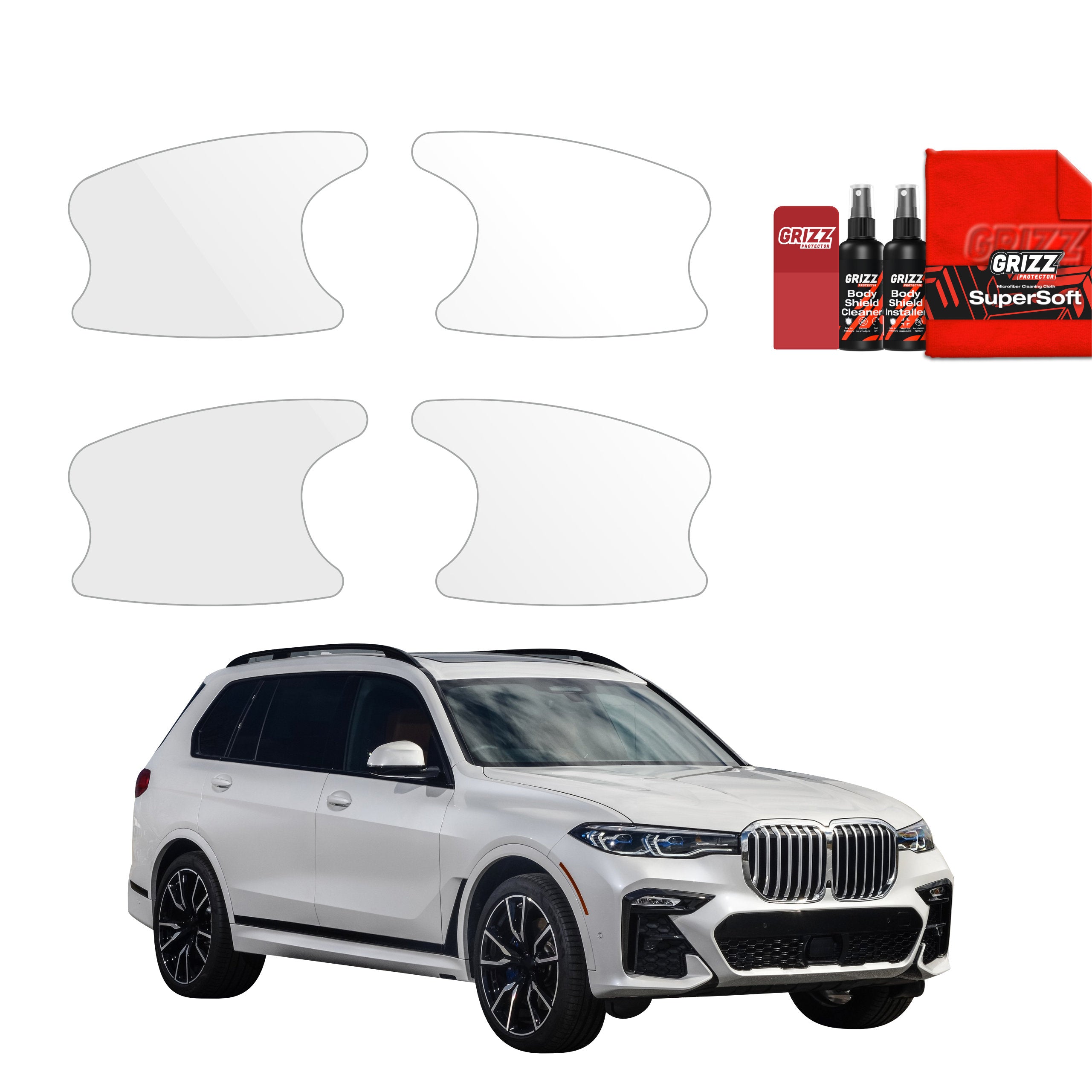 4in1 Schutzfolie Grizz Protector für Türgriffmulden - BMW X7 G07 (2018-2022)