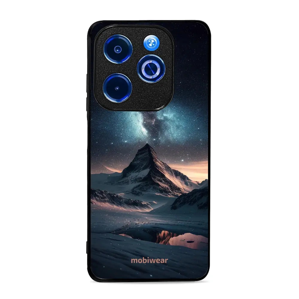 Handyhülle für Infinix Smart 8, Mobiwear Glossy Case, Nachtberg