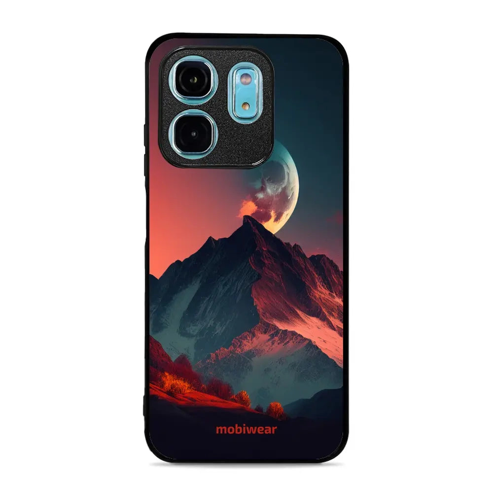 Handyhülle für Infinix Hot 50i, Mobiwear Glossy Case, Gebirgsdämmerung