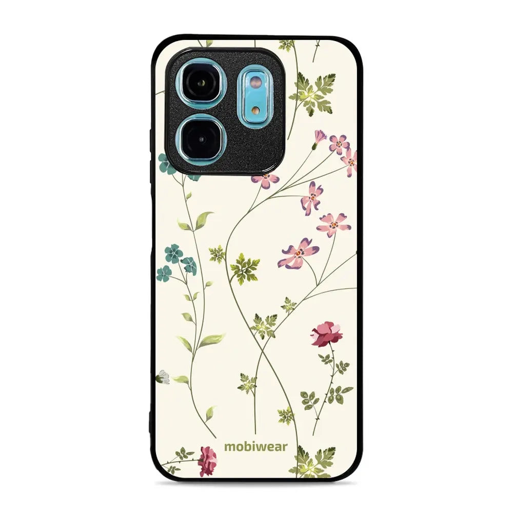 Handyhülle für Infinix Hot 50i, Mobiwear Glossy Case, Idyllische Blüte
