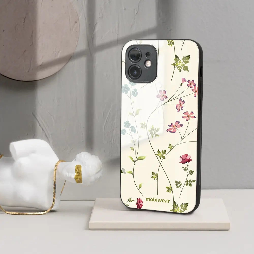 Handyhülle für Infinix Hot 50i, Mobiwear Glossy Case, Idyllische Blüte