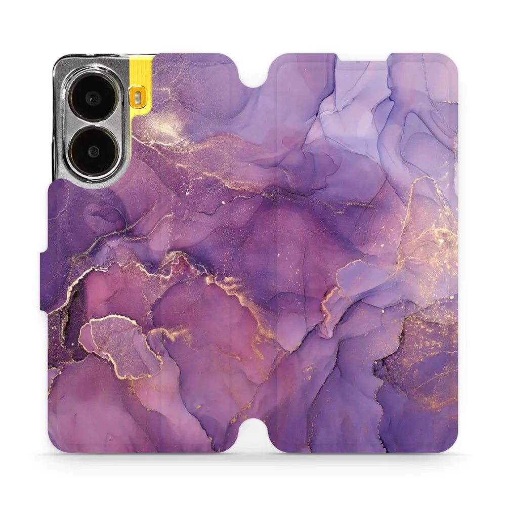 Handyhülle mit klappe für Xiaomi POCO X7 Pro, Mobiwear Book, Violett
