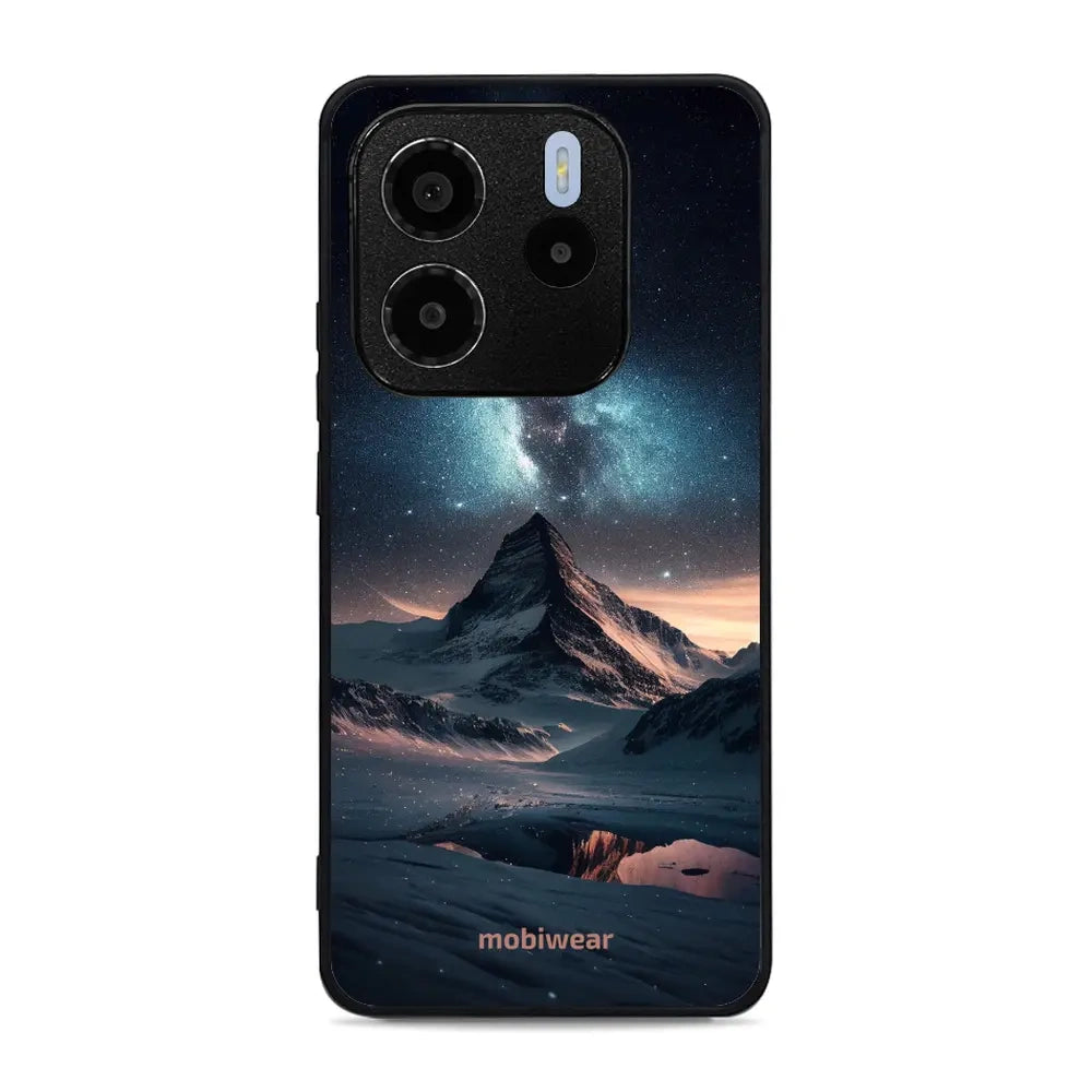 Handyhülle für Xiaomi Redmi Note 14 4G, Mobiwear Glossy Case, Nachtberg