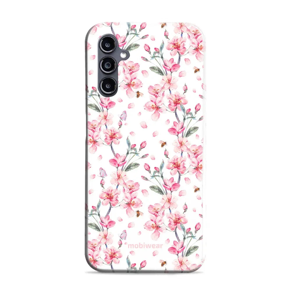Handyhülle für Galaxy A56 5G, Mobiwear Elite Pro, Japanischer Blumenstrauß