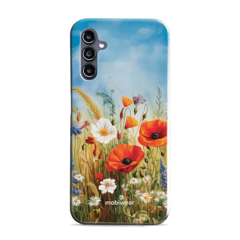 Handyhülle für Galaxy A56 5G, Mobiwear Elite Pro, Wiesenblumen