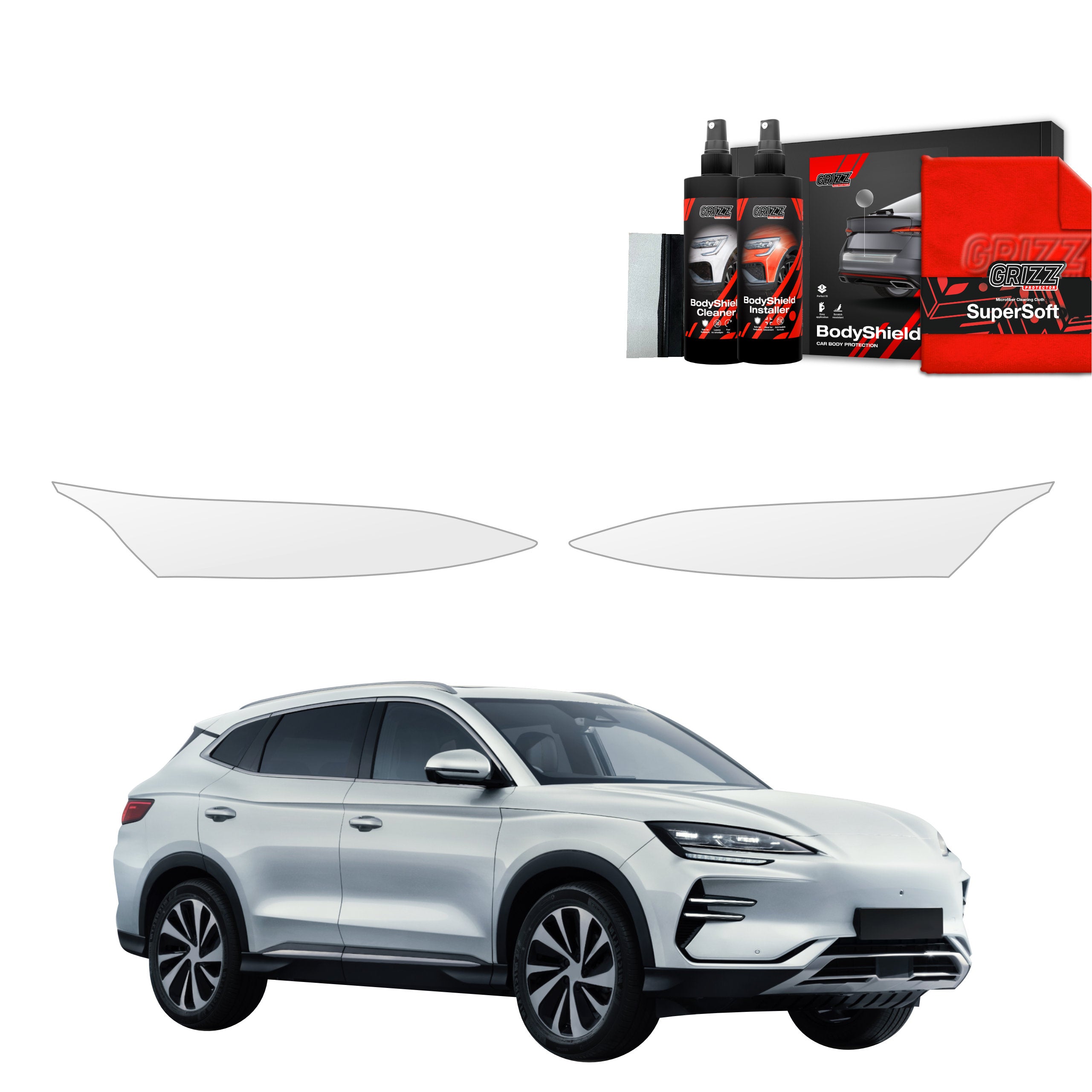 2in1 Schutzfolie Grizz Protector für Scheinwerfer - BYD Seal U (2024-2026)