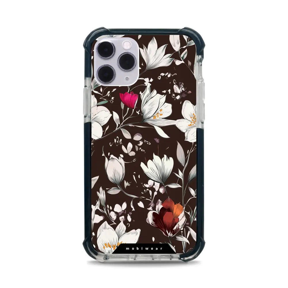 Handyhülle für iPhone 11 Pro mit MagSafe, Mobiwear Elite Bumper, Nachtstrauß