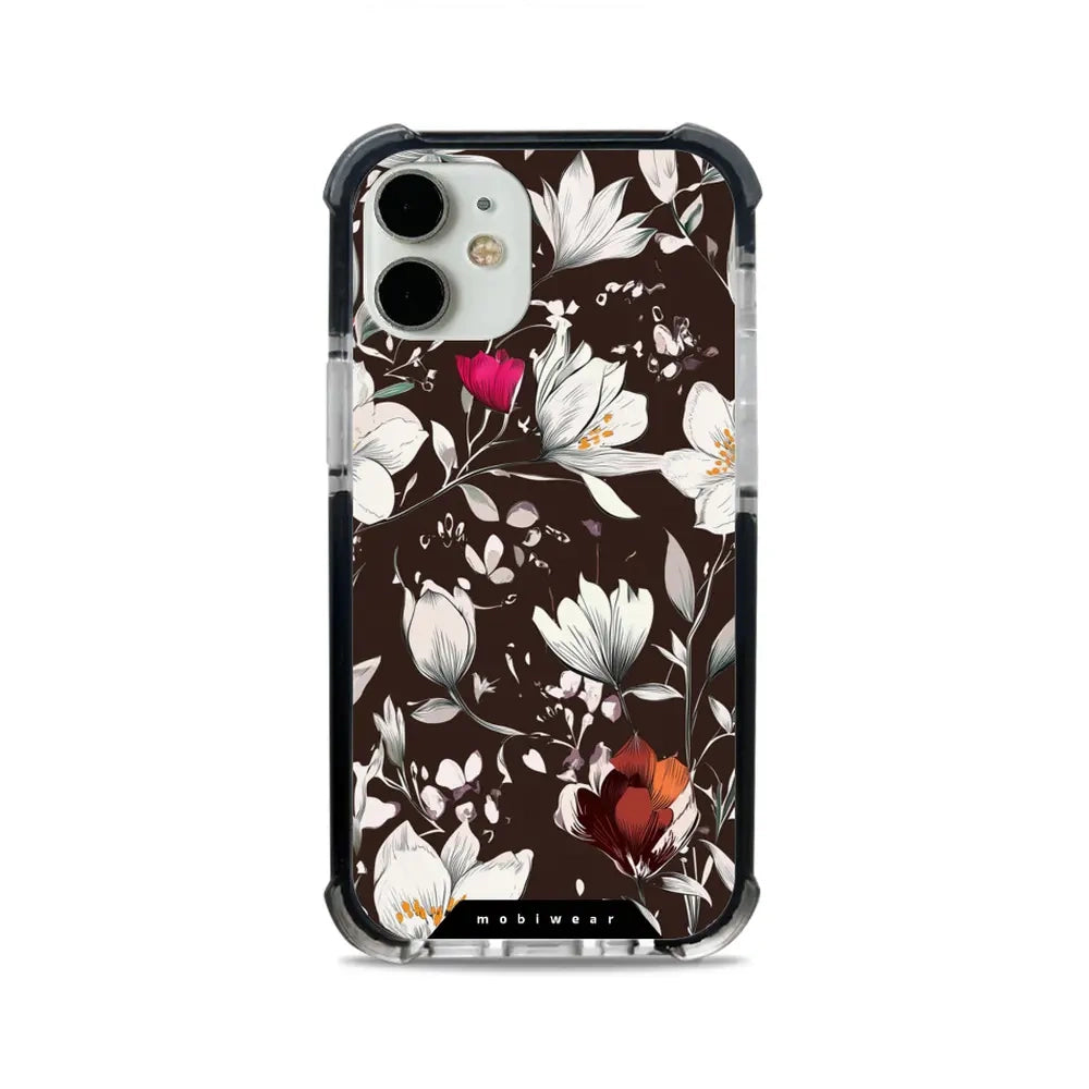 Handyhülle für iPhone 12 Mini mit MagSafe, Mobiwear Elite Bumper, Nachtstrauß