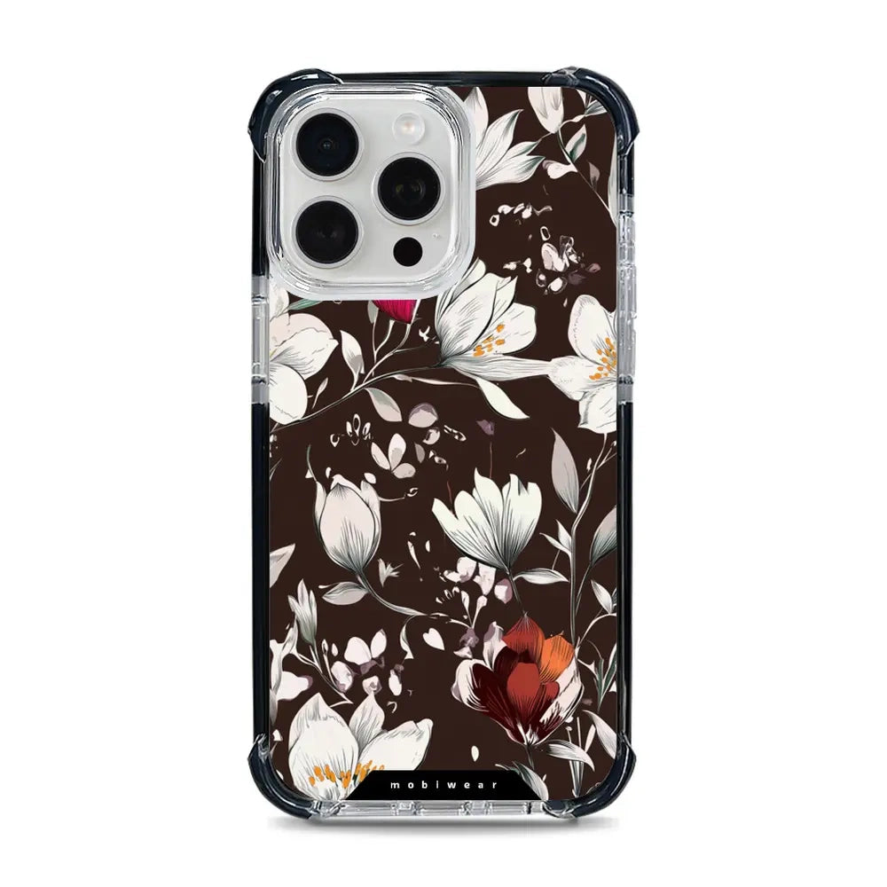 Handyhülle für iPhone 15 Pro Max mit MagSafe, Mobiwear Elite Bumper, Nachtstrauß