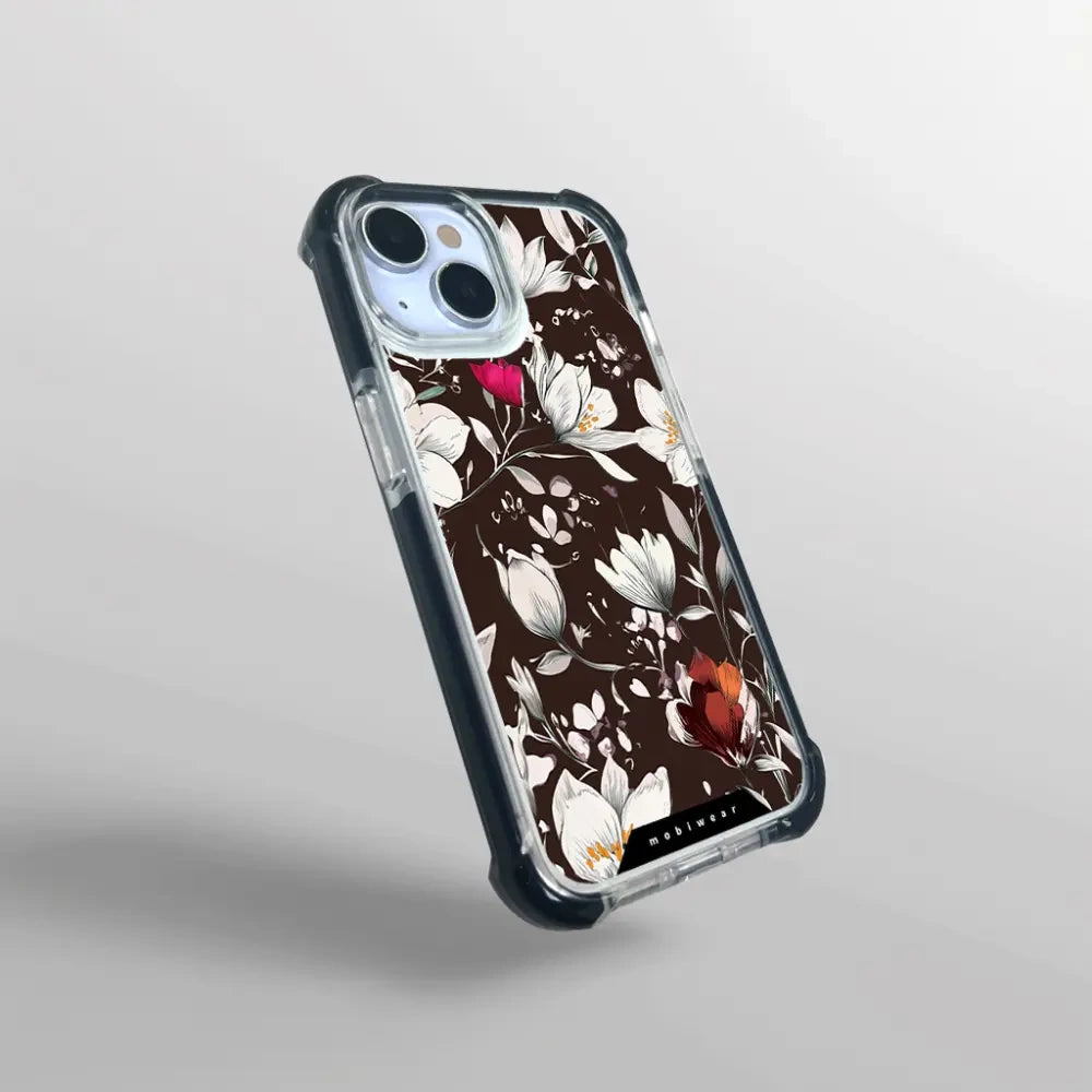 Handyhülle für iPhone X mit MagSafe, Mobiwear Elite Bumper, Nachtstrauß