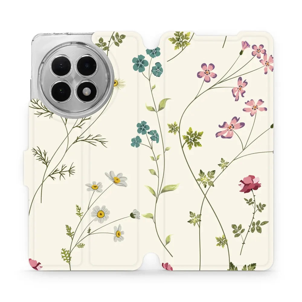 Handyhülle mit klappe für OnePlus 13R, Mobiwear Book, Feldblumen