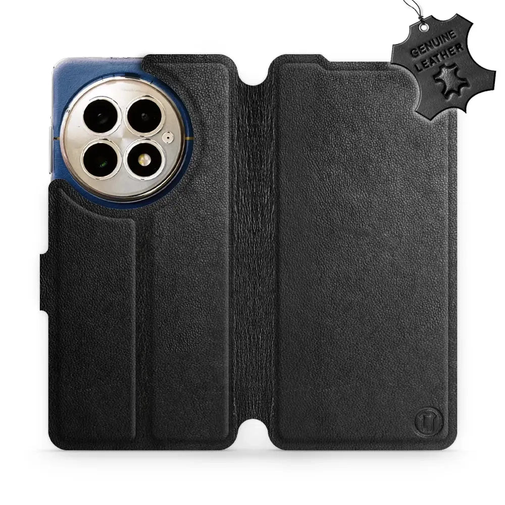 Echtleder Handyhülle für OnePlus 13, Mobiwear Leather, Schwarz
