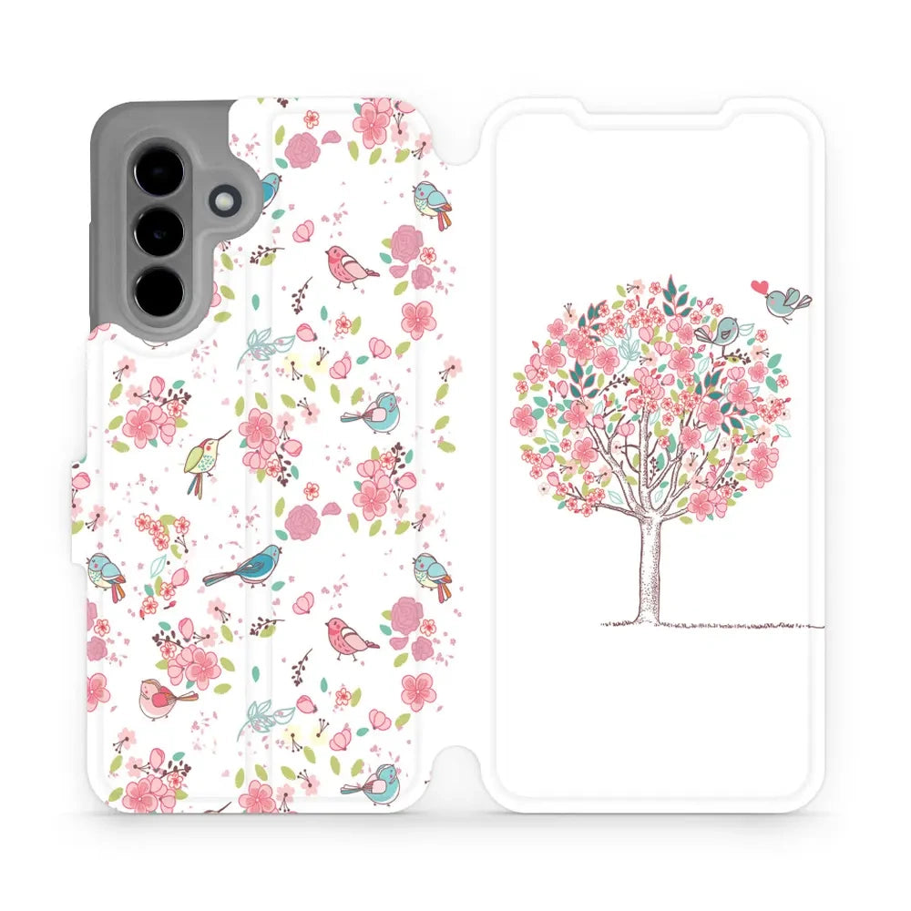 Handyhülle mit klappe für Galaxy A26 5G, Mobiwear Book, Rosa Hain