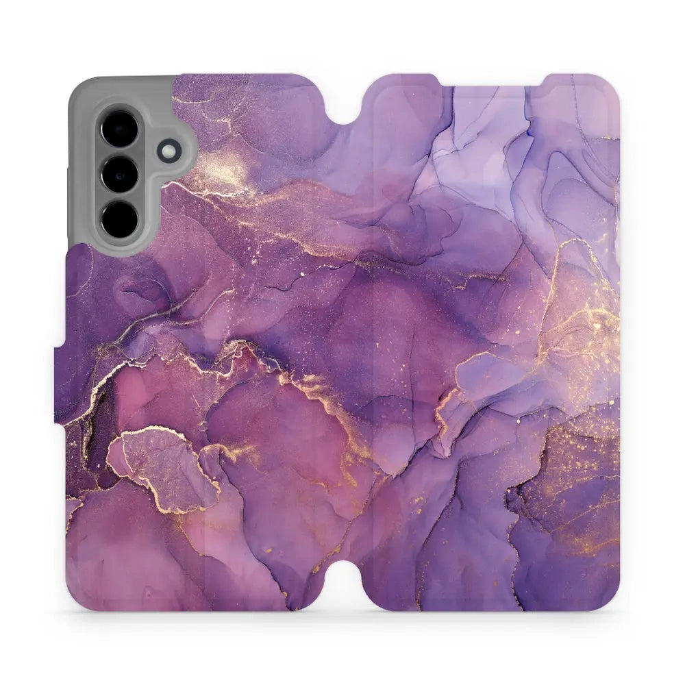 Handyhülle mit klappe für Galaxy A36 5G, Mobiwear Book, Violett