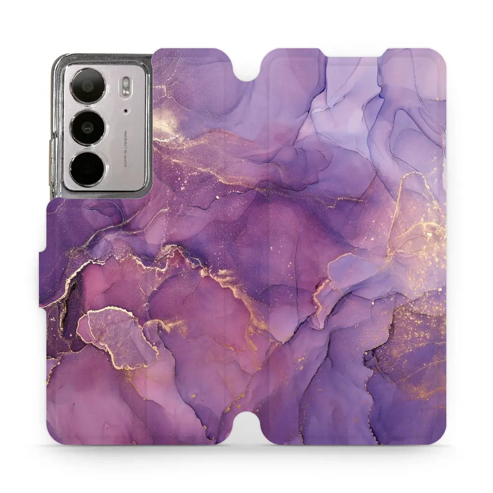 Handyhülle mit klappe für Realme C75 4G, Mobiwear Book, Violett