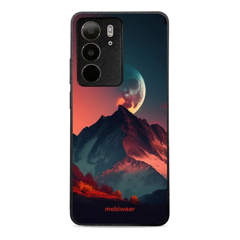 Handyhülle für Realme C75 4G, Mobiwear Glossy Case, Gebirgsdämmerung