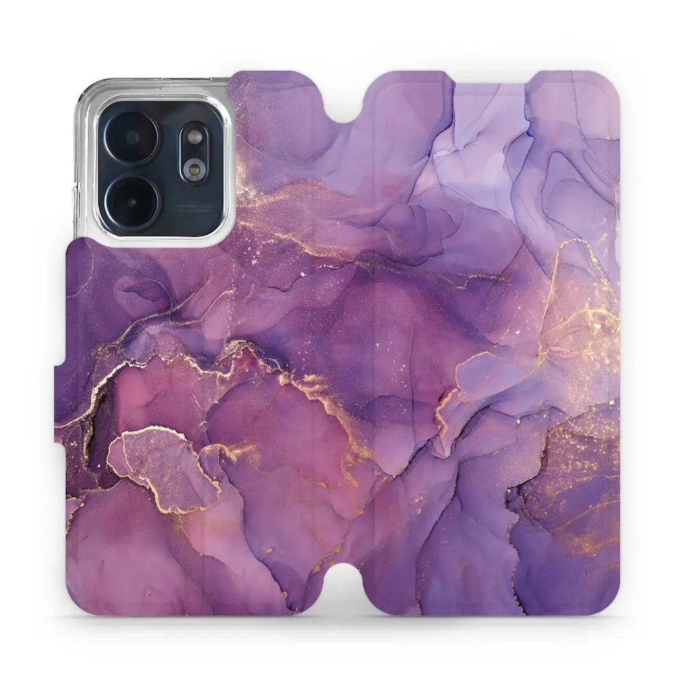 Handyhülle mit klappe für Infinix Smart 9, Mobiwear Book, Violett