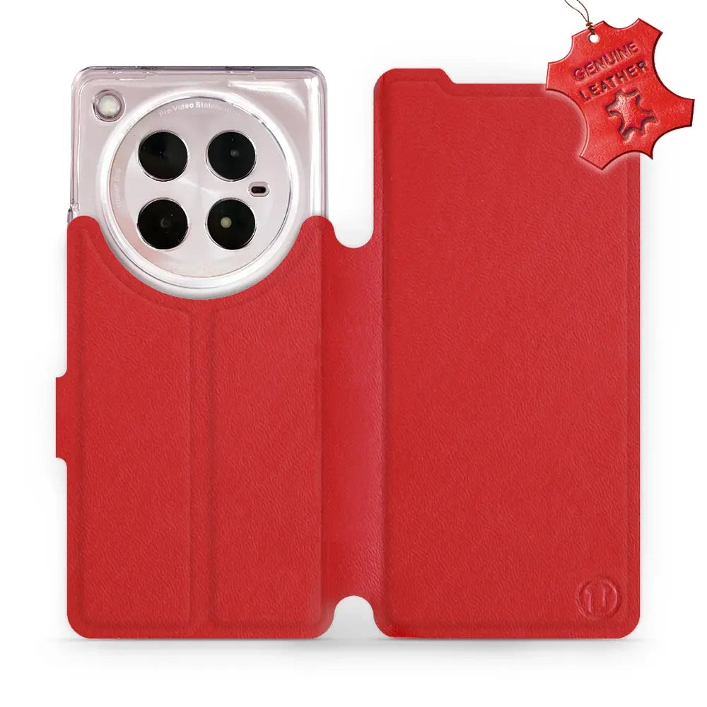 Echtleder Handyhülle für Infinix Zero 40 5G, Mobiwear Leather, Rot