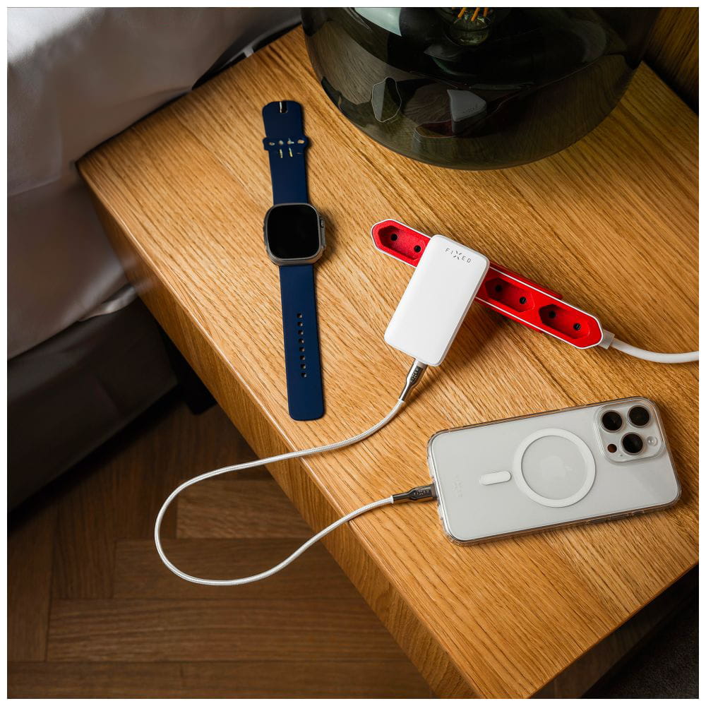 Ladegerät Fixed Slim Gan Charger 45W PD 3.0 2x USB-C, Weiß