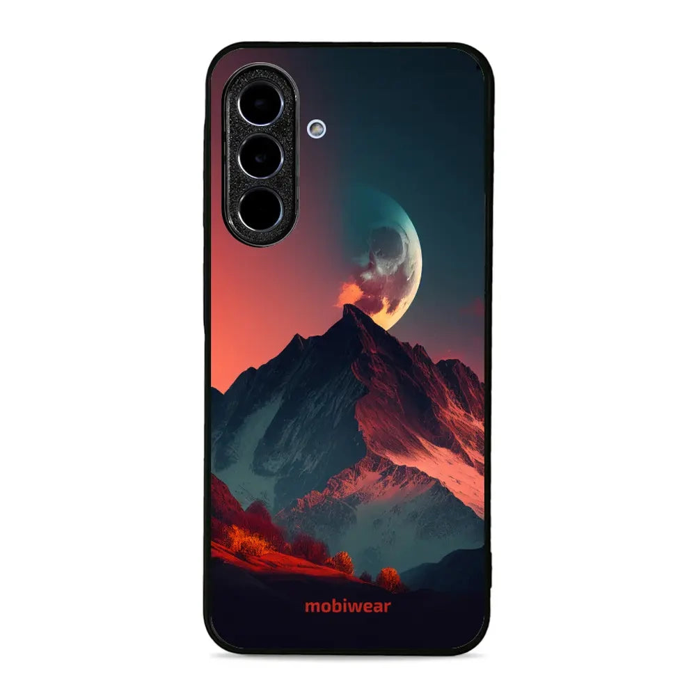 Handyhülle für Galaxy A26 5G, Mobiwear Glossy Case, Gebirgsdämmerung