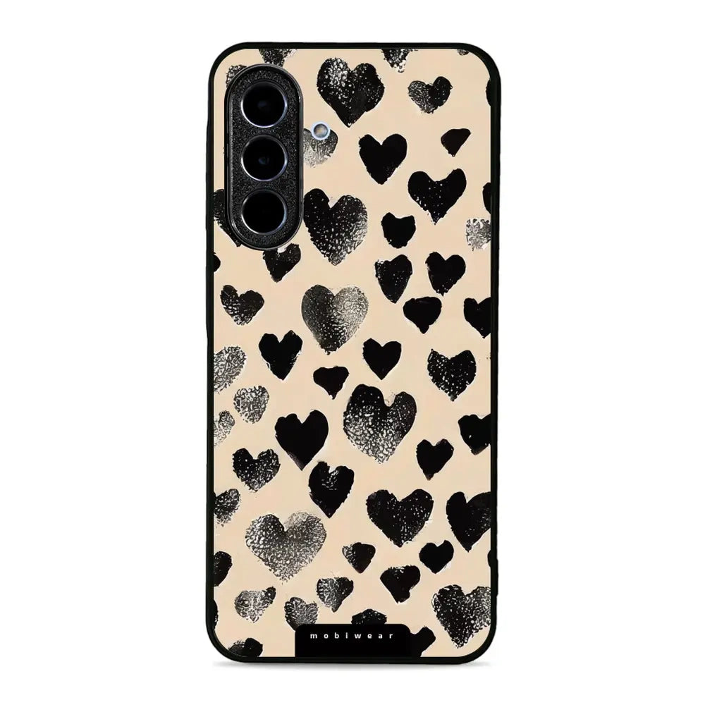 Handyhülle für Galaxy A36 5G, Mobiwear Glossy Case, Beige Liebe
