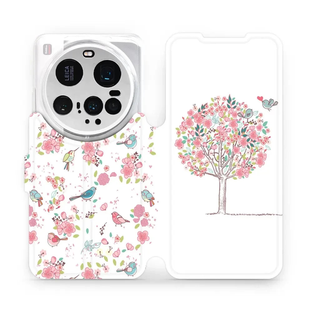 Handyhülle mit klappe für Xiaomi 15 Ultra, Mobiwear Book, Rosa Hain